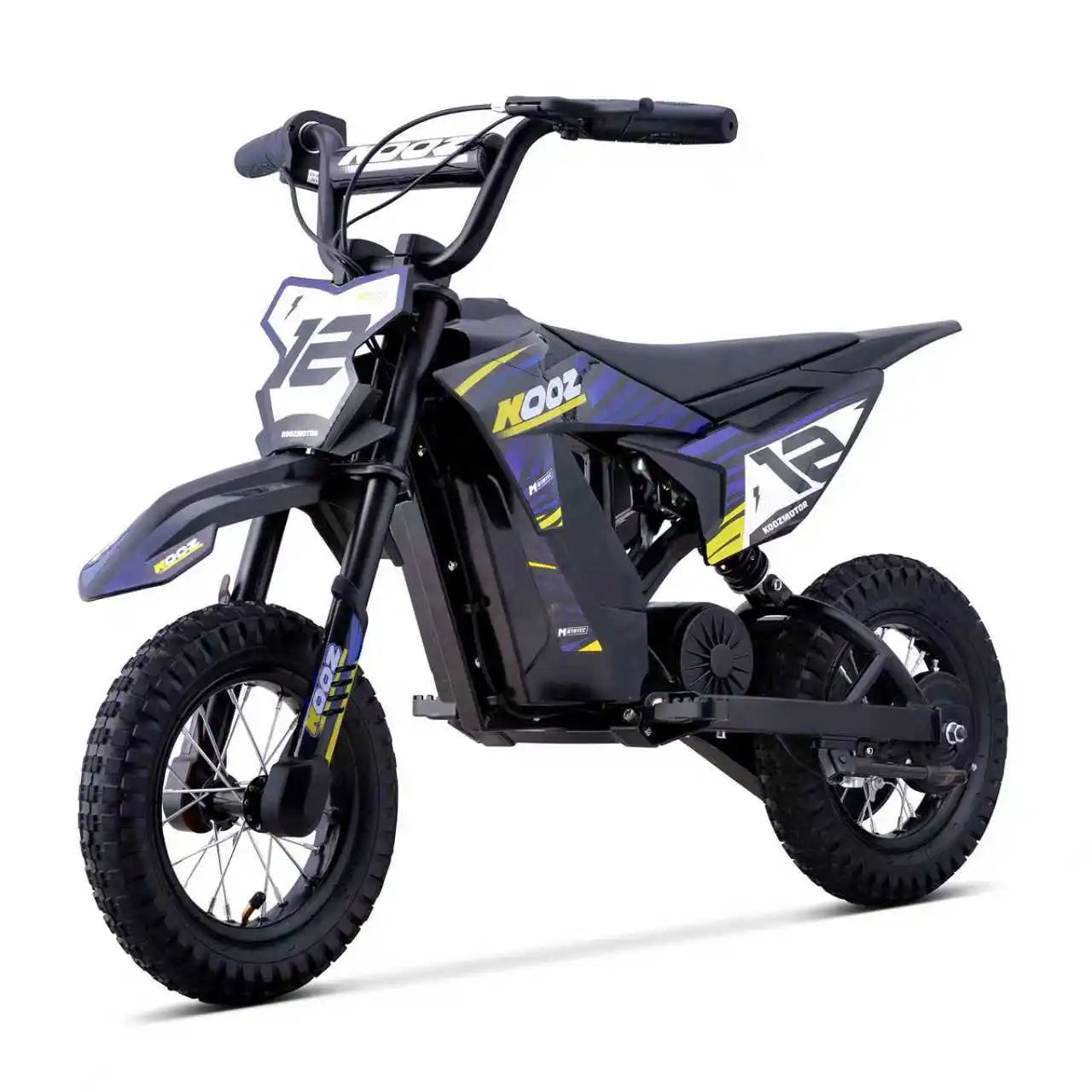 KOOZ HP122E 36V 300W Electric Dirt Bike for Kids, 3 Speed Modes, Electric Motorcycle Up to 15.5 MPH & 14 Miles Long-Range.