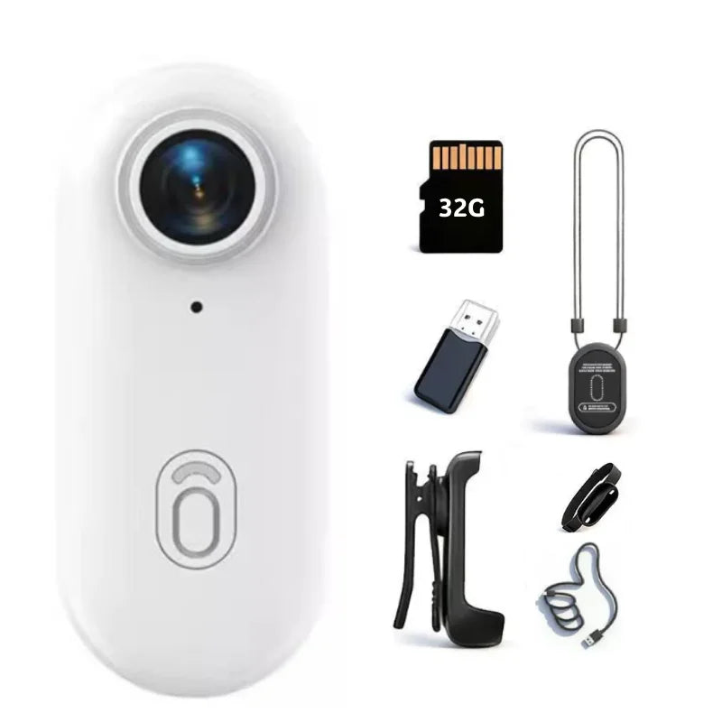4K Hd Mini Body Camera Wearable Thumb Size Action Camera Anti-Shake Portable Pocket Cam Travel Motorcycle Cycling Vlog Recorder