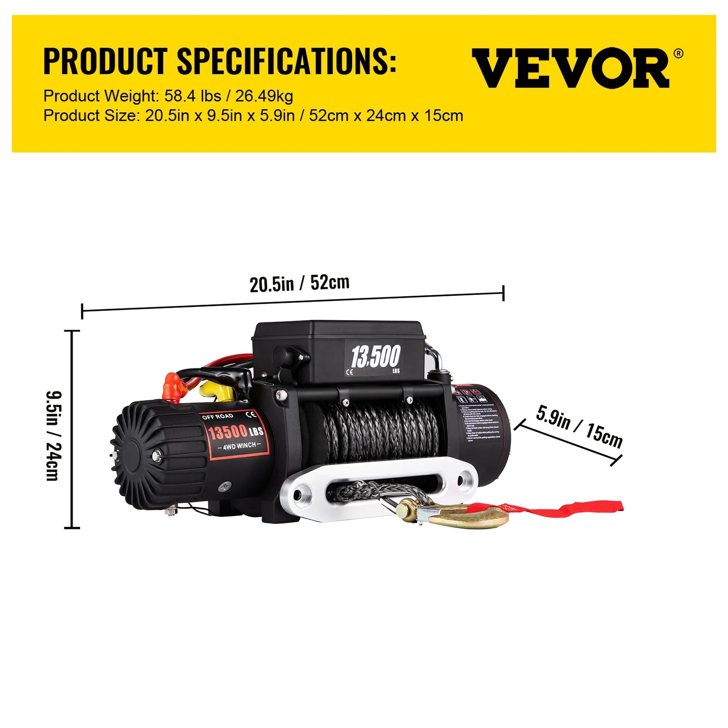 Take control of every rough trail with this powerful electric winch that brings vehicles back from mud and sand.