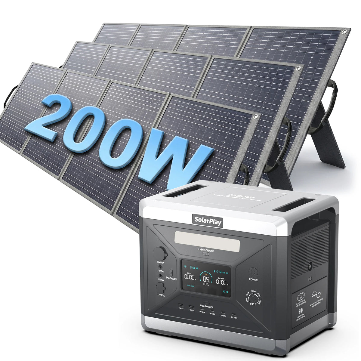 You can power your adventures and safeguard your home against outages with the versatile SOLARPLAY Q2501 portable energy station designed for off-grid living.
