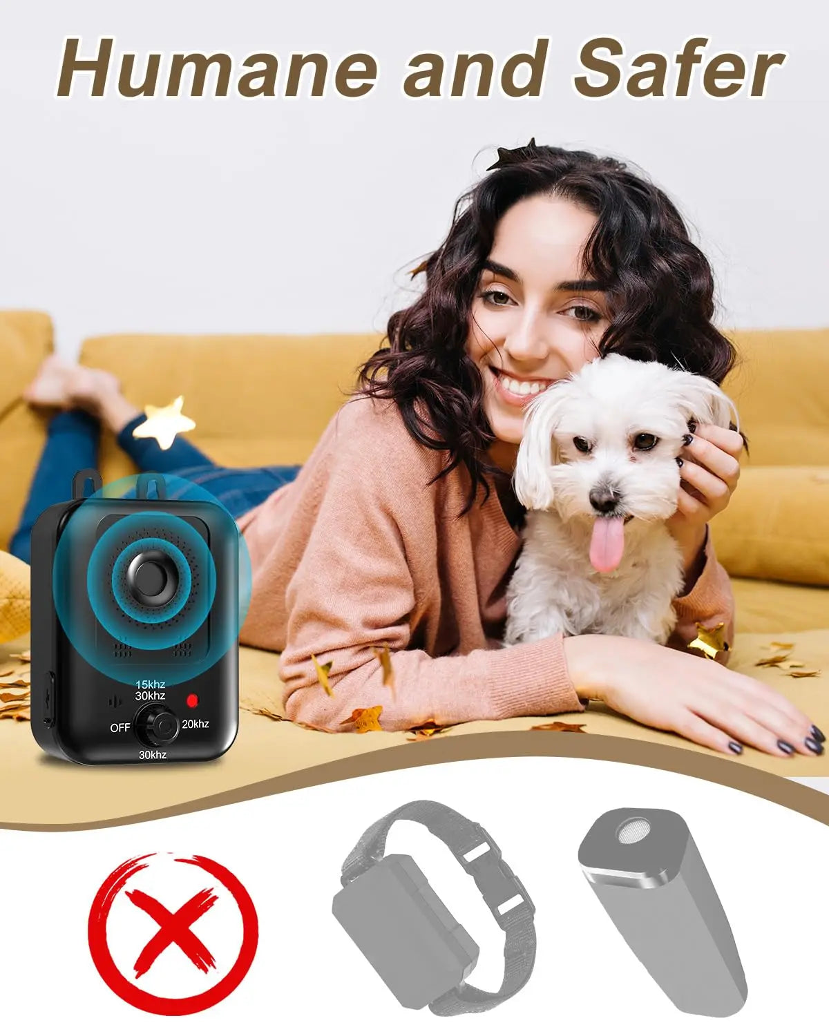 Experience calmer routines and safer surroundings as you curb barking gracefully with a rechargeable ultrasonic deterrent designed for reliable indoor and outdoor use.