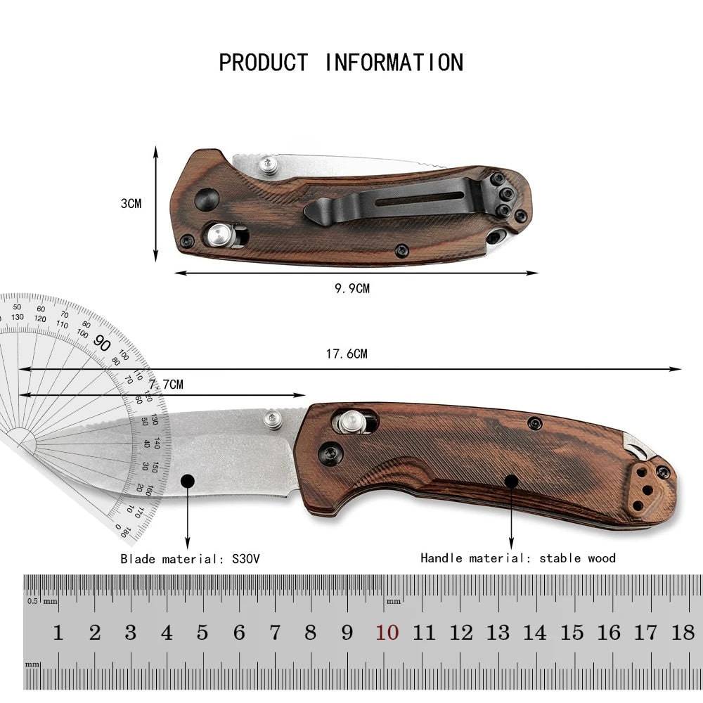 Premium Folding Pocket Knife For Outdoor Adventure EDC Gear