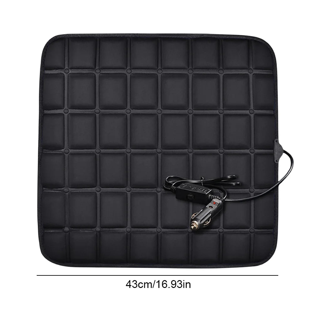 12V Car Seat Heated Cover Adjustable Temperature Electric Heating Pads 40W Car Seat Heating Cushion Anti-slip Winter Pad Cushion