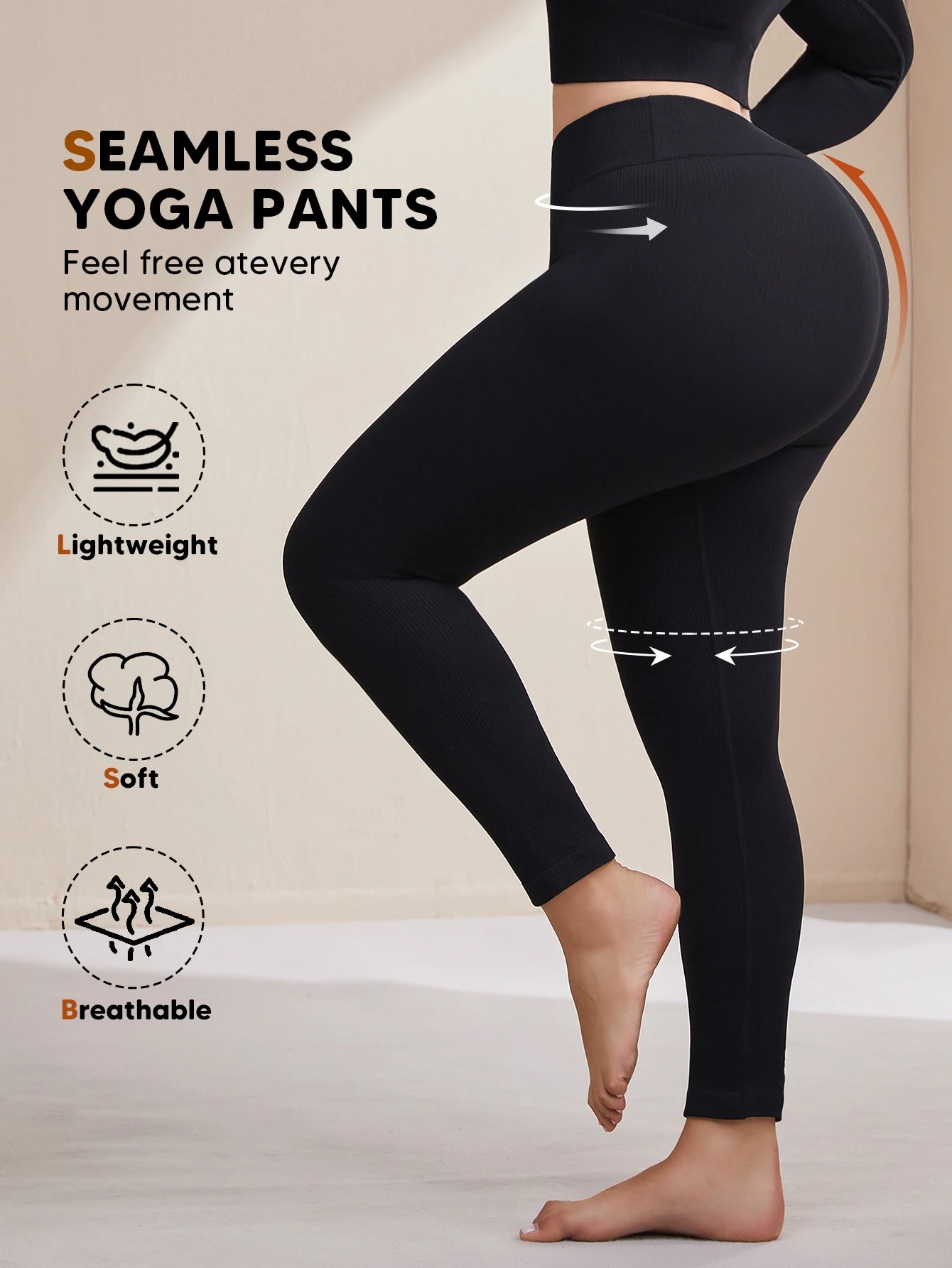 No See Through High Waisted Leggings For Women Tummy Control Yoga Pants