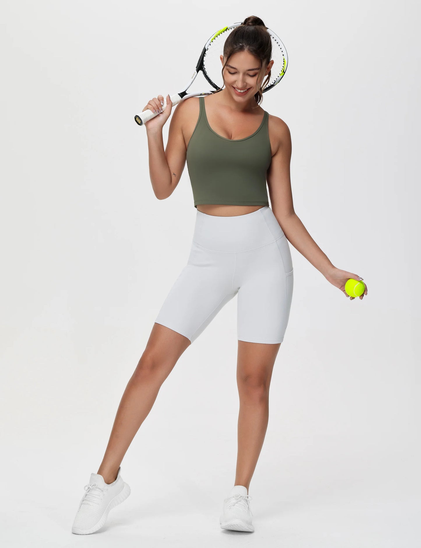 Transform your workout routine with this longline sports bra that offers sleek support without underwires.