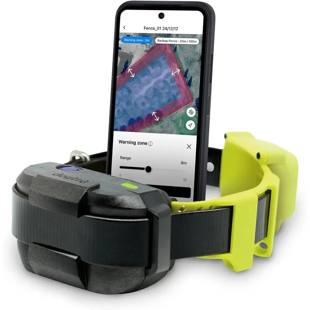 Wireless Dog Fence with GPS, No Monthly Fees, Customizable Boundary, Waterproof Collar for Dogs Over 15 Lbs