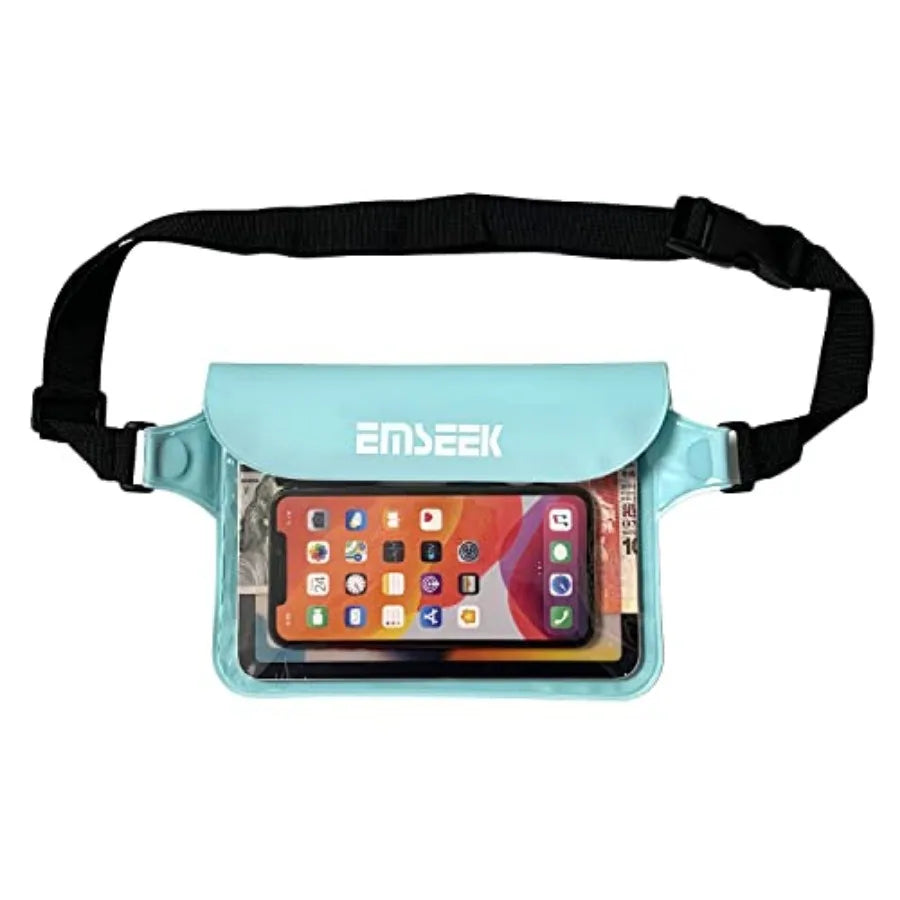 Waterproof Waist Pouch Dry Belt Bag Fanny Pack Keep Your Key Fob Wallet Kindle Phone Dry Perfect For Swim Surf Snorkel