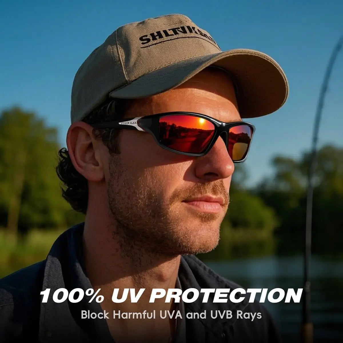 Polarized Sports Sunglasses for Men Cycling Driving Fishing UV400 Protection