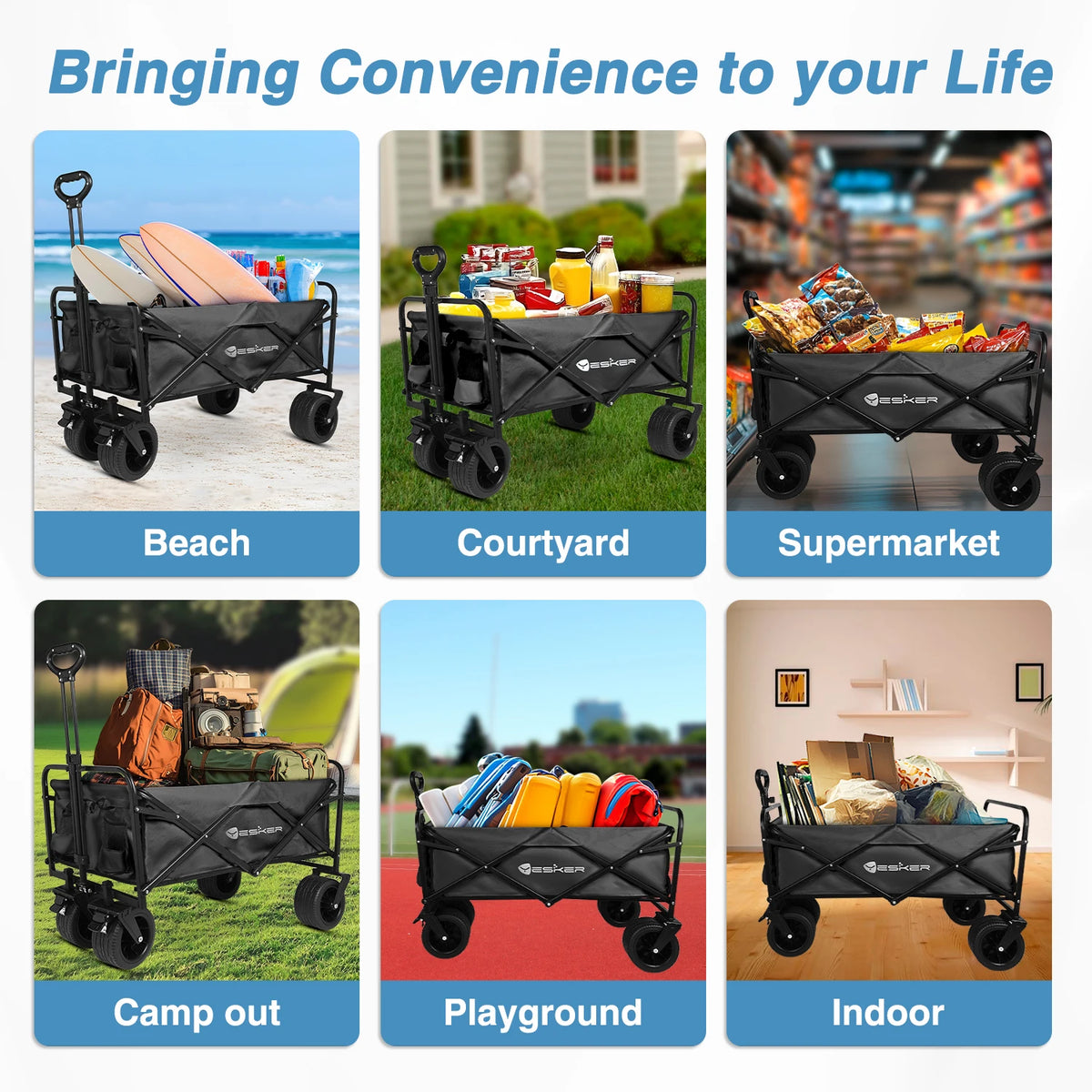 Take your outdoor adventures to the next level with a collapsible wagon designed specifically for your everyday hauling needs.