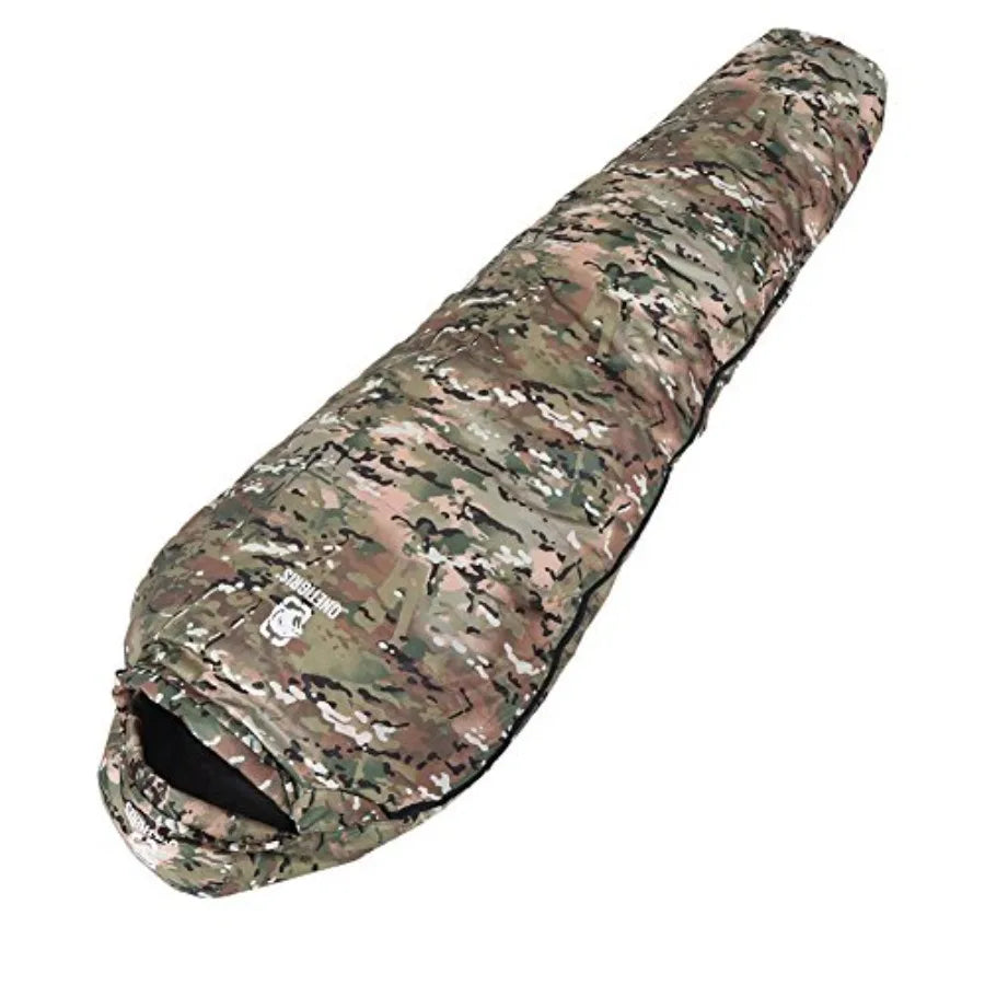 Light Patrol 4 Season Mummy Sleeping Bag, 32°F Cold Weather Camping Bags for Camping Hiking Backpacking, Survival Gear