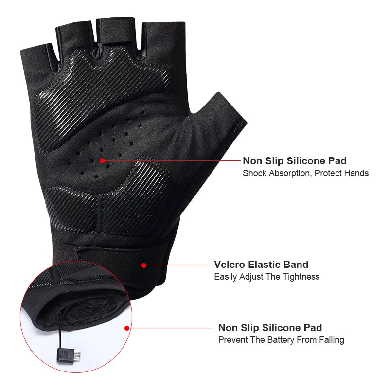 Daywolf LED Gloves for Outdoor Night Hiking and Cycling Green