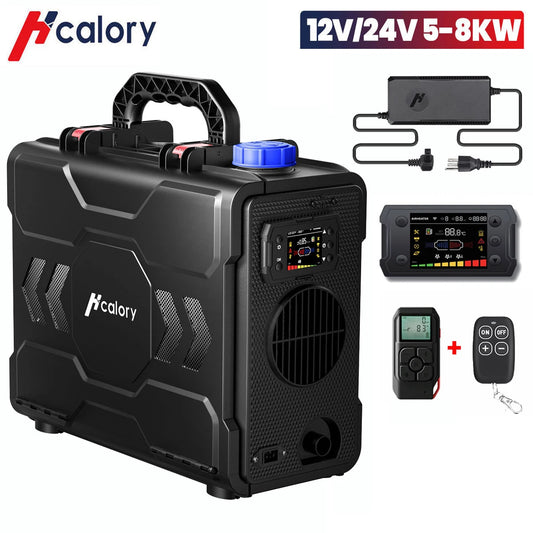 Hcalory TB2S+ Diesel Air Heater 5-8KW All-in-One Portable Parking Heater With Remote Control & CO Alarm