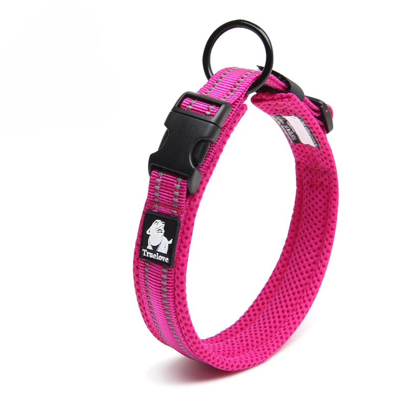 Winhyepet Padded Nylon Dog Walking Collar Reflective Buckle 11 Colors