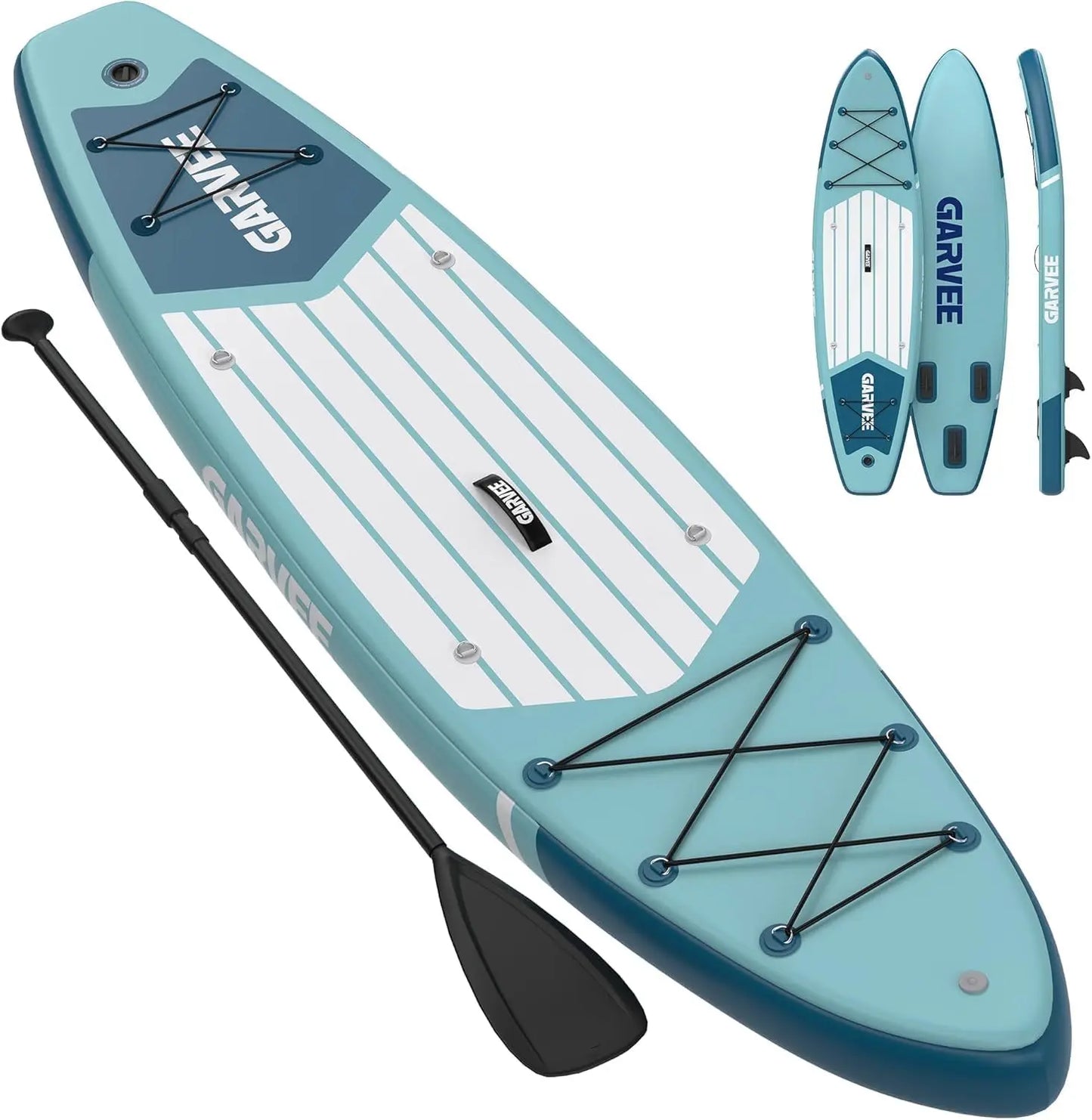 Inflatable Paddle Board for Adult, 10.6ft x 32"/ 11ft x 34" Extra Wide Inflatable Stand Up Paddle Board with Kits, for Sea Lakes