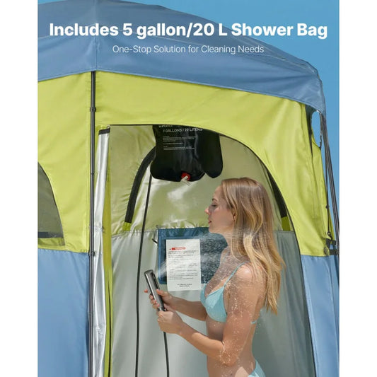 Transform your outdoor experience with a private, weather-resistant solution for showering and changing anywhere you go.