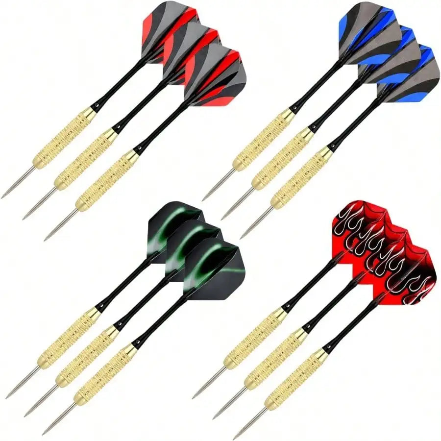 Steel Tip Darts Set 18 Grams15 Pack Steel Barrels
