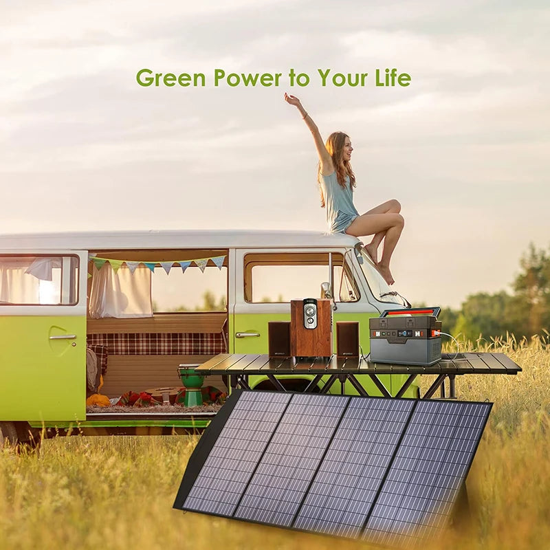 ALLPOWERS Foldable Portable Solar Panel 400W / 200W / 140W / 100W / 60W Solar Generator Charger & Solar Output for Power Station