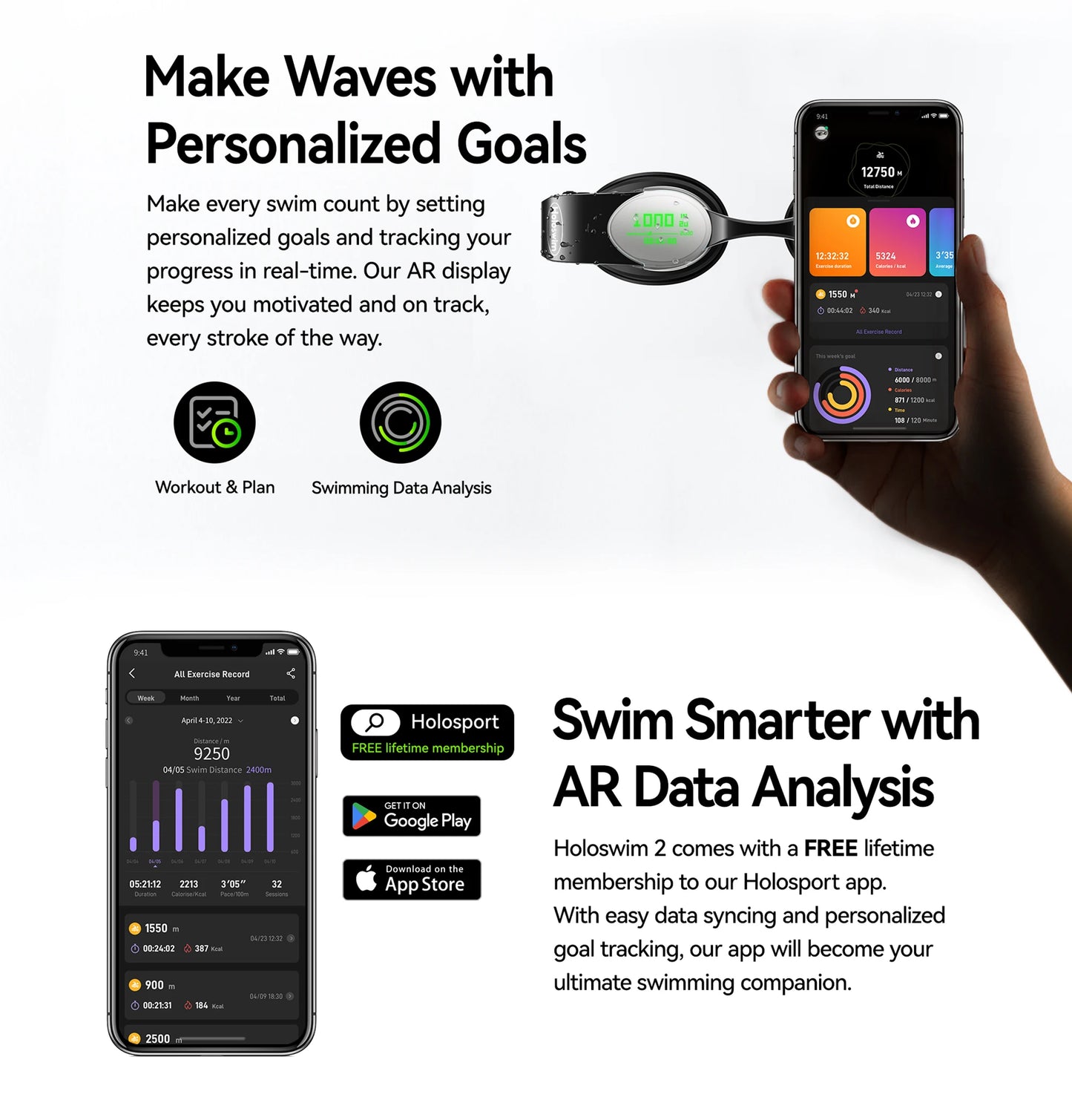 Transform your swim training with real-time data tracking that turns every lap into a precise workout.