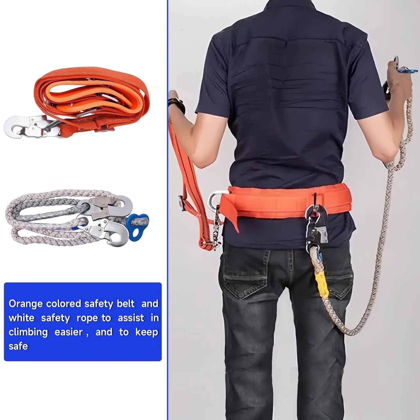 Tree Climbing Spike Set - Adjustable Tree Climbing Gear with Spike Tool