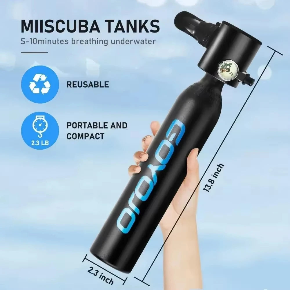 GoYoJo Mini Scuba Tank Kit delivers compact, ready-to-use underwater performance.