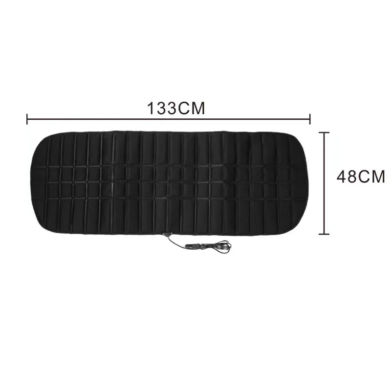 12V Car Rear Back Heated Heating Seat Cushion Cover Car Universal Winter Warming Heater Protector Mat Accessories