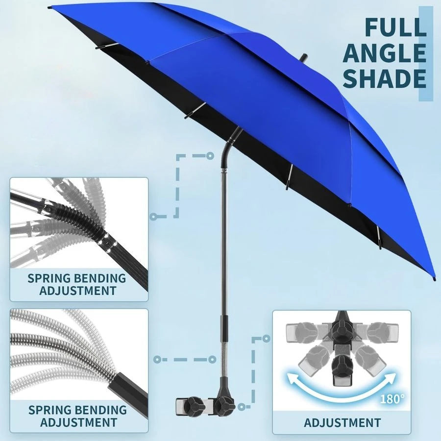 Shade that moves with your day, keeping you cool from sunup to sundown, whether you're at the beach, park, or campsite.