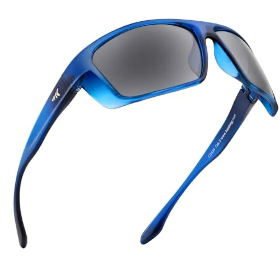 Huzzah Polarized Sport Sunglasses for Men and Women, Ideal for Driving Fishing Cycling and Running, UV Protection