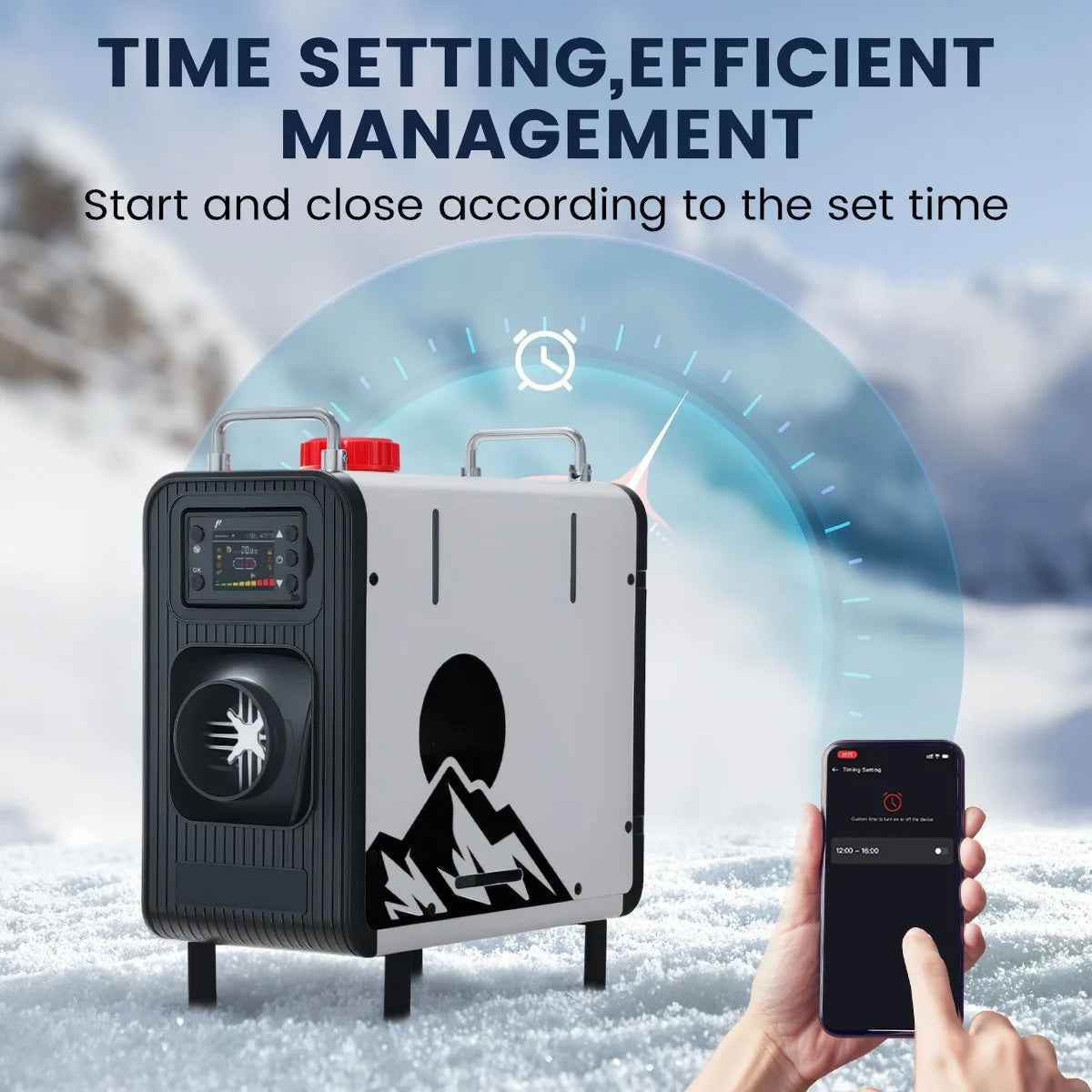 Hcalory HBS2 Car Parking Heater 8KW 2025 Upgrade 12V 24V Diesel Heater HC2-H with Automatic Start and Stop and Dual Plateau Mode