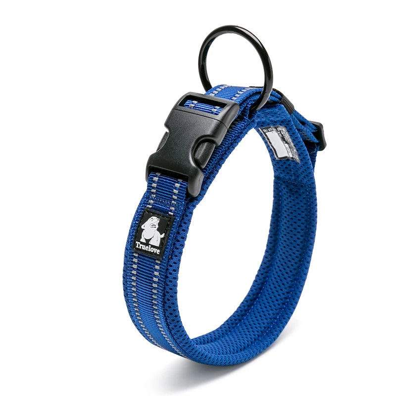 Winhyepet Padded Nylon Dog Walking Collar Reflective Buckle 11 Colors
