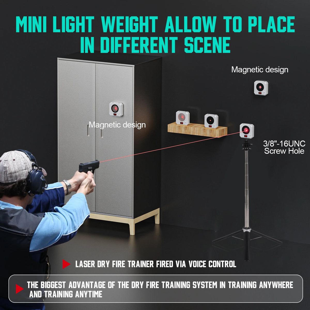 Electronic Infrared Laser Target for Shooting Practice with Sound Effects