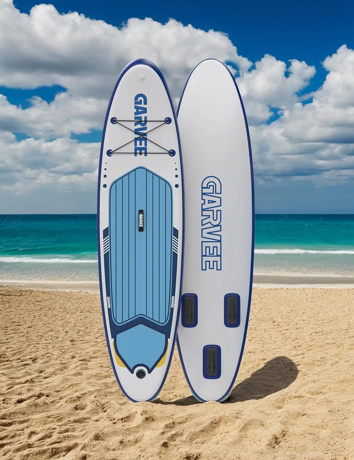 Inflatable Paddle Board for Adult, 10.6ft x 32"/ 11ft x 34" Extra Wide Inflatable Stand Up Paddle Board with Kits, for Sea Lakes