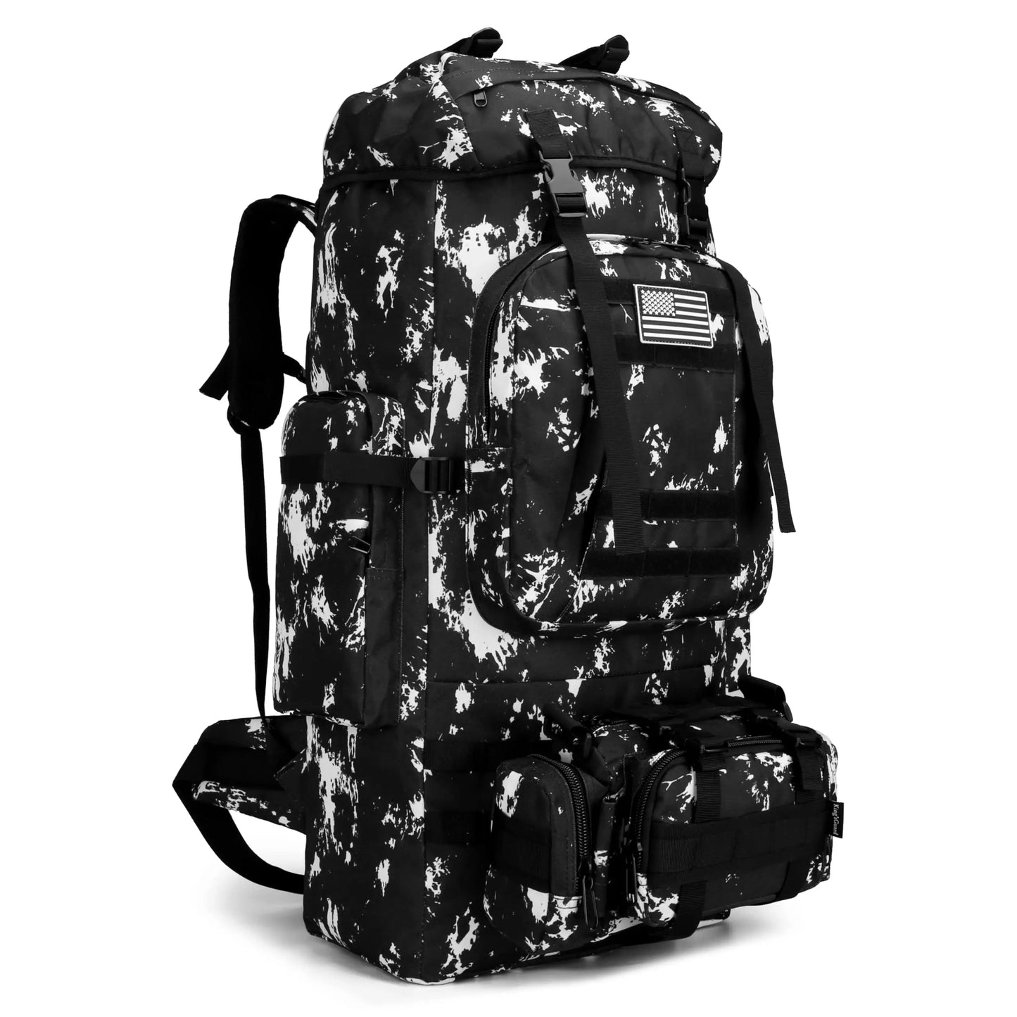 Conquer rugged trails with a versatile 100L MOLLE hiking backpack built for serious outdoor adventures.