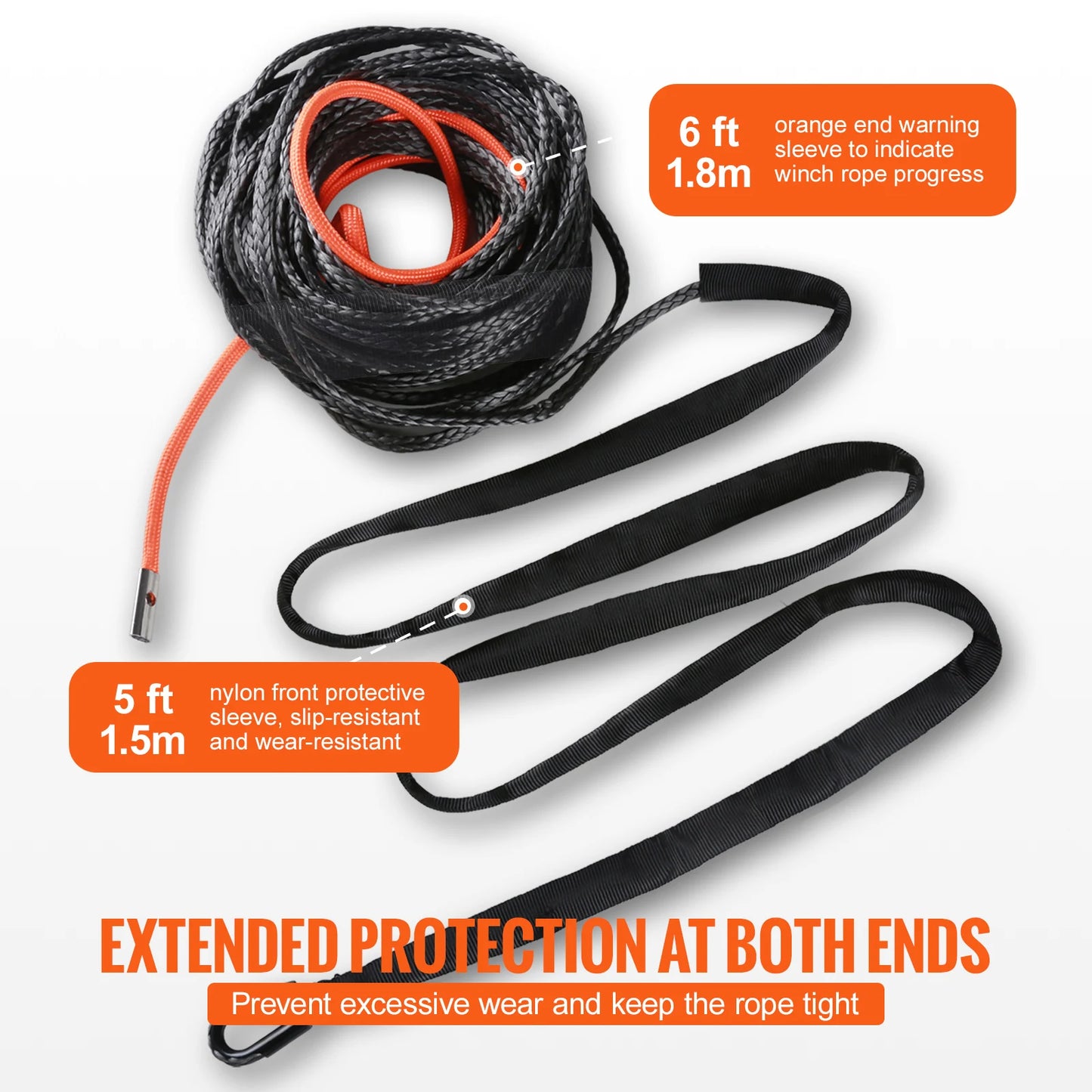 Transform your off-road recovery with a winch rope that delivers superior strength while remaining half the weight of steel.