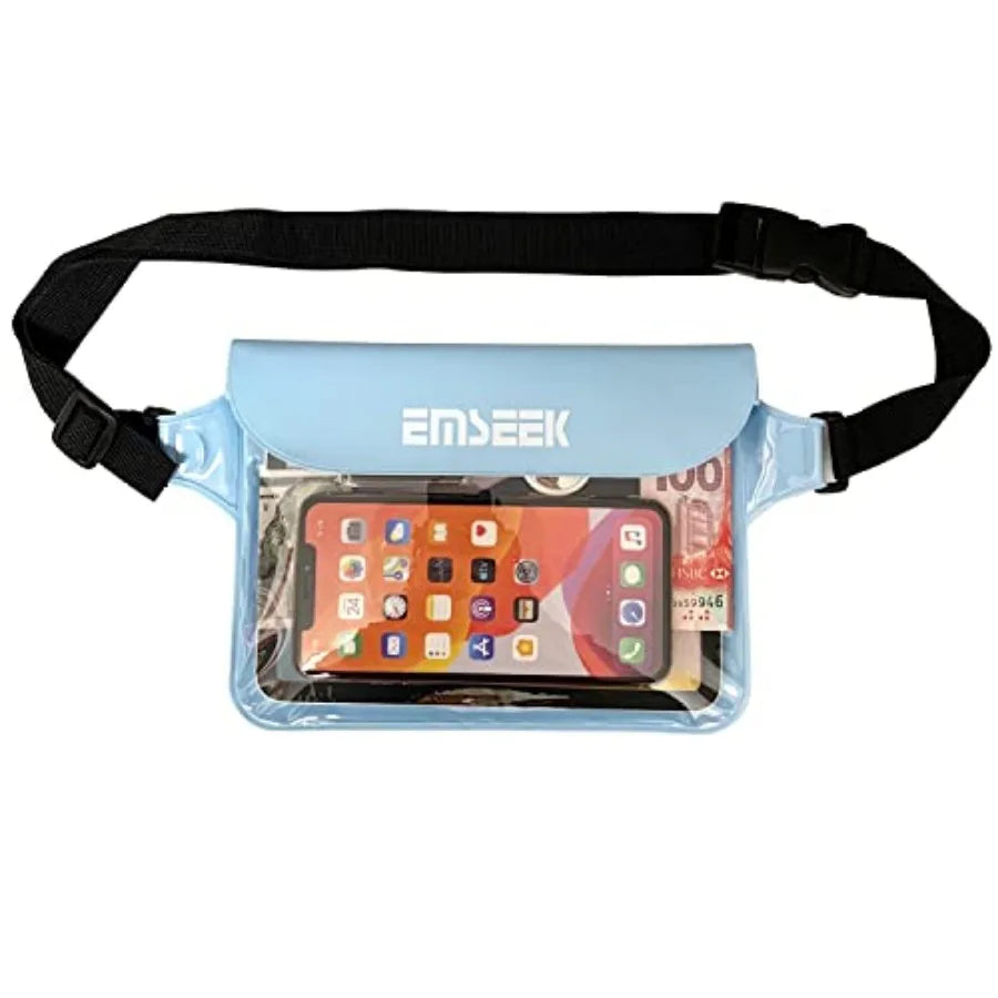 Waterproof Waist Pouch Dry Belt Bag Fanny Pack Keep Your Key Fob Wallet Kindle Phone Dry Perfect For Swim Surf Snorkel