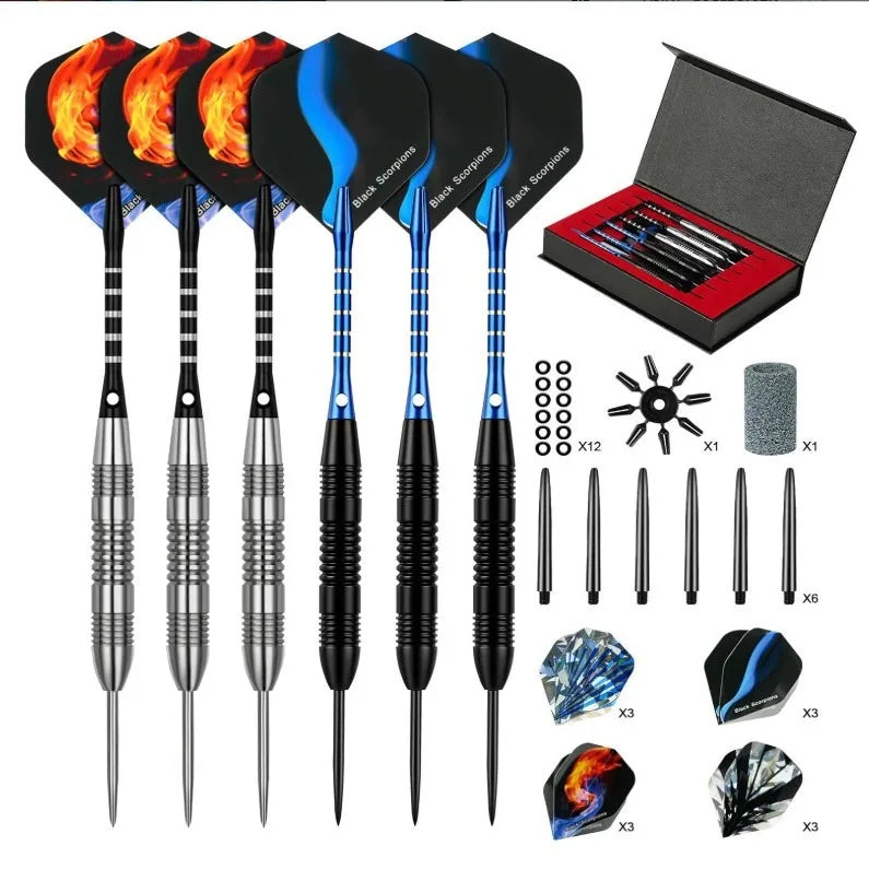 Upgrade your practice sessions with this six piece steel tip darts set, engineered for precision, durability, and confident throws.