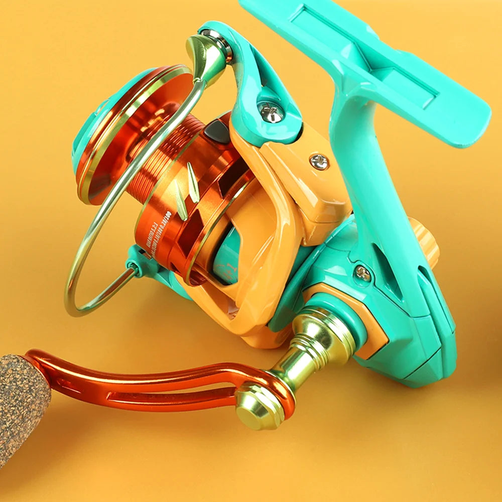 Spinning Fishing Reel 10KG Max Drag 5.2 to 1 Gear Ratio Metal Spool