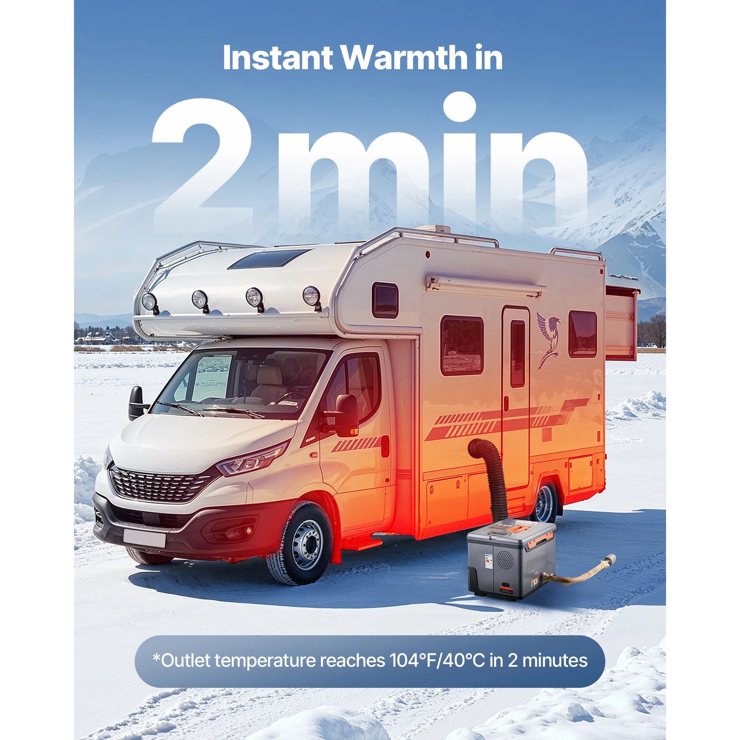 SucceBuy Diesel Heater, 8KW, DC 12V/24V All in One Portable Diesel Air Heater Remote Control and LCD Screen for Trucks Vans RVs