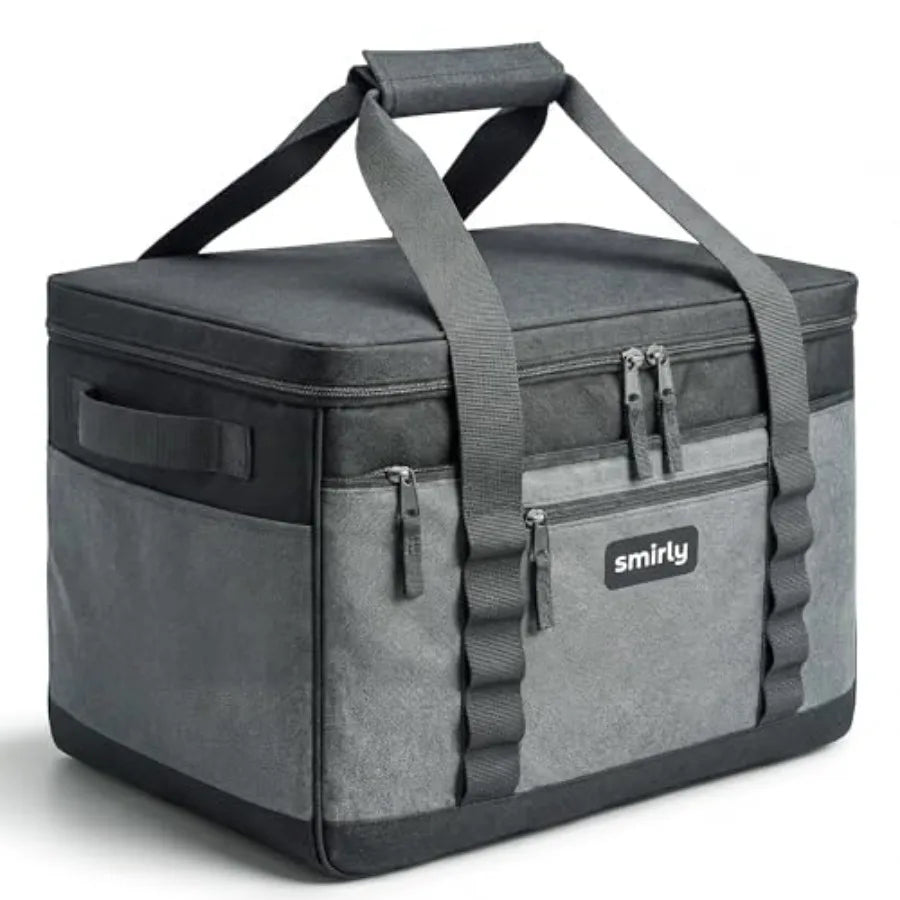 Cooler Bags Insulated Collapsible Cooler, Portable Leakproof and Soft Sided - Large Foldable Ice Chest for Camping, Beach, Trav