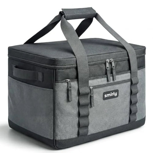 Cooler Bags Insulated Collapsible Cooler, Portable Leakproof and Soft Sided - Large Foldable Ice Chest for Camping, Beach, Trav