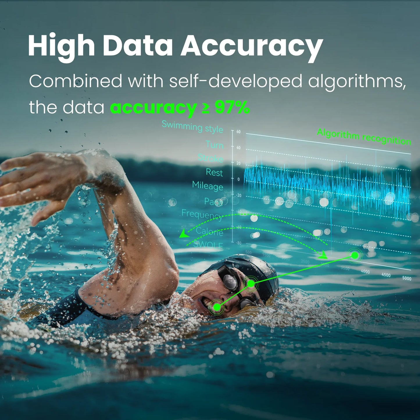 Transform your swim training with real-time data tracking that turns every lap into a precise workout.
