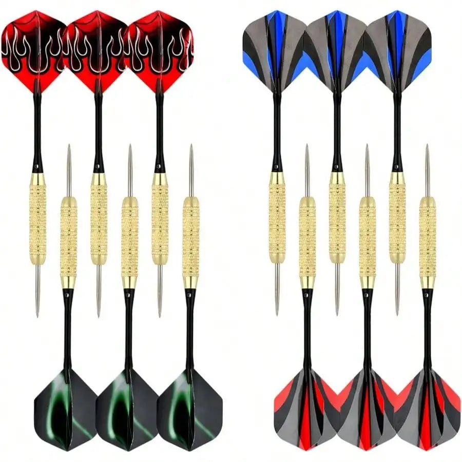 Steel Tip Darts Set 18 Grams15 Pack Steel Barrels