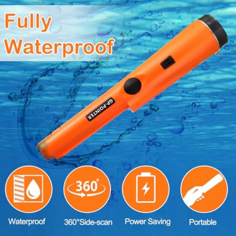 Metal Detector Kit Accessories Include Metal Detector Pinpointer Sand Sifter Scoop Shovel Glove Finds Bag Semi Waterproof Detec
