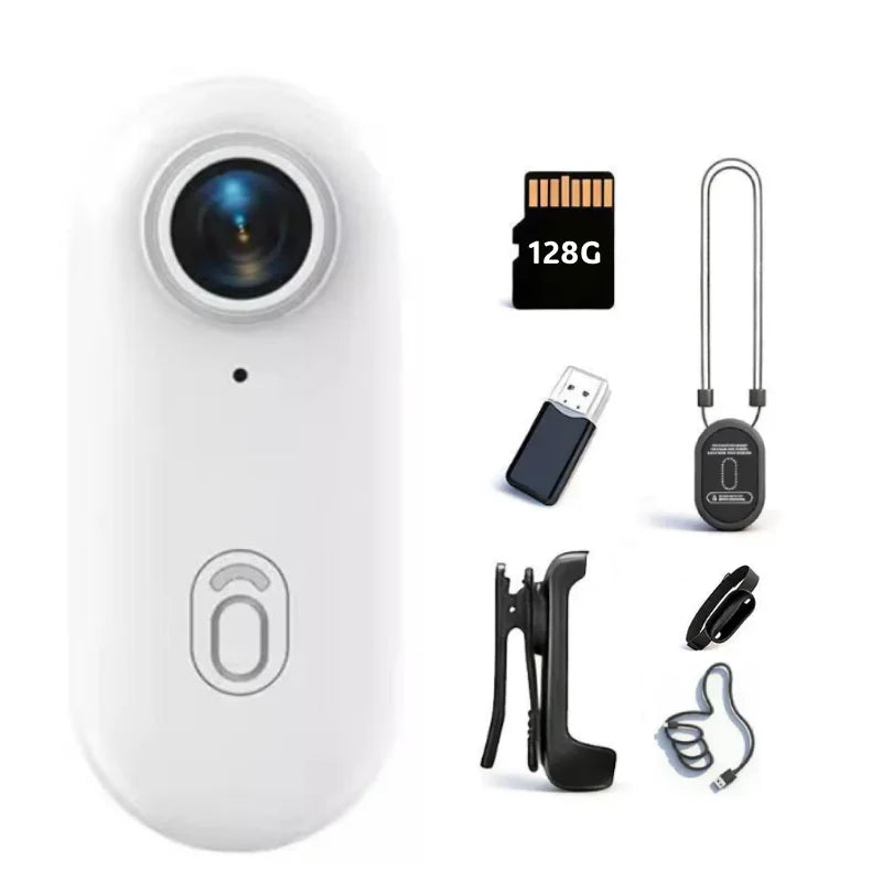 4K Hd Mini Body Camera Wearable Thumb Size Action Camera Anti-Shake Portable Pocket Cam Travel Motorcycle Cycling Vlog Recorder