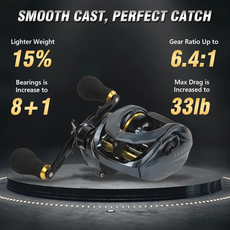 Take your fishing to the next level with reels built for precision casting anywhere you fish, designed to perform confidently in rough water and calm coves.