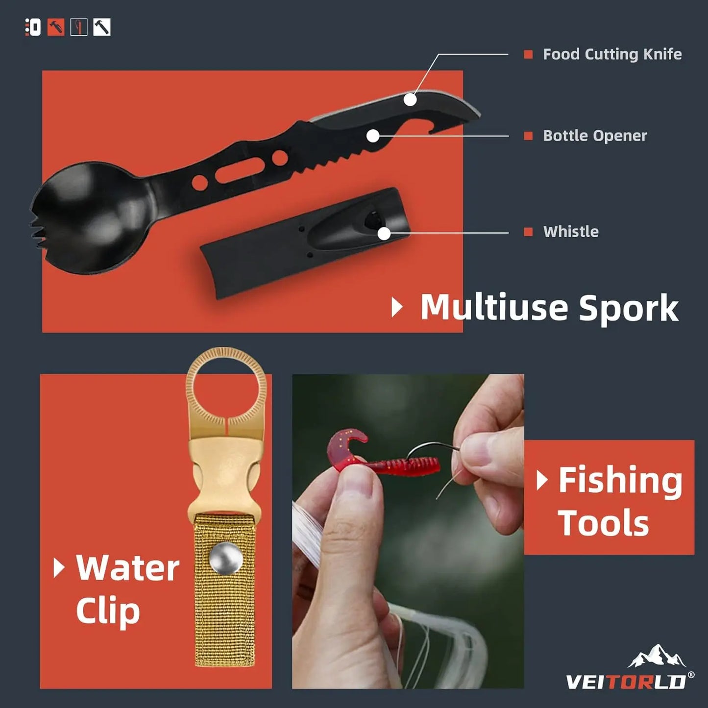 12-in-1 Survival Gear Kit for Men - Perfect Christmas, Birthday Gifts for Husband, Teen Boy, Boyfriend
