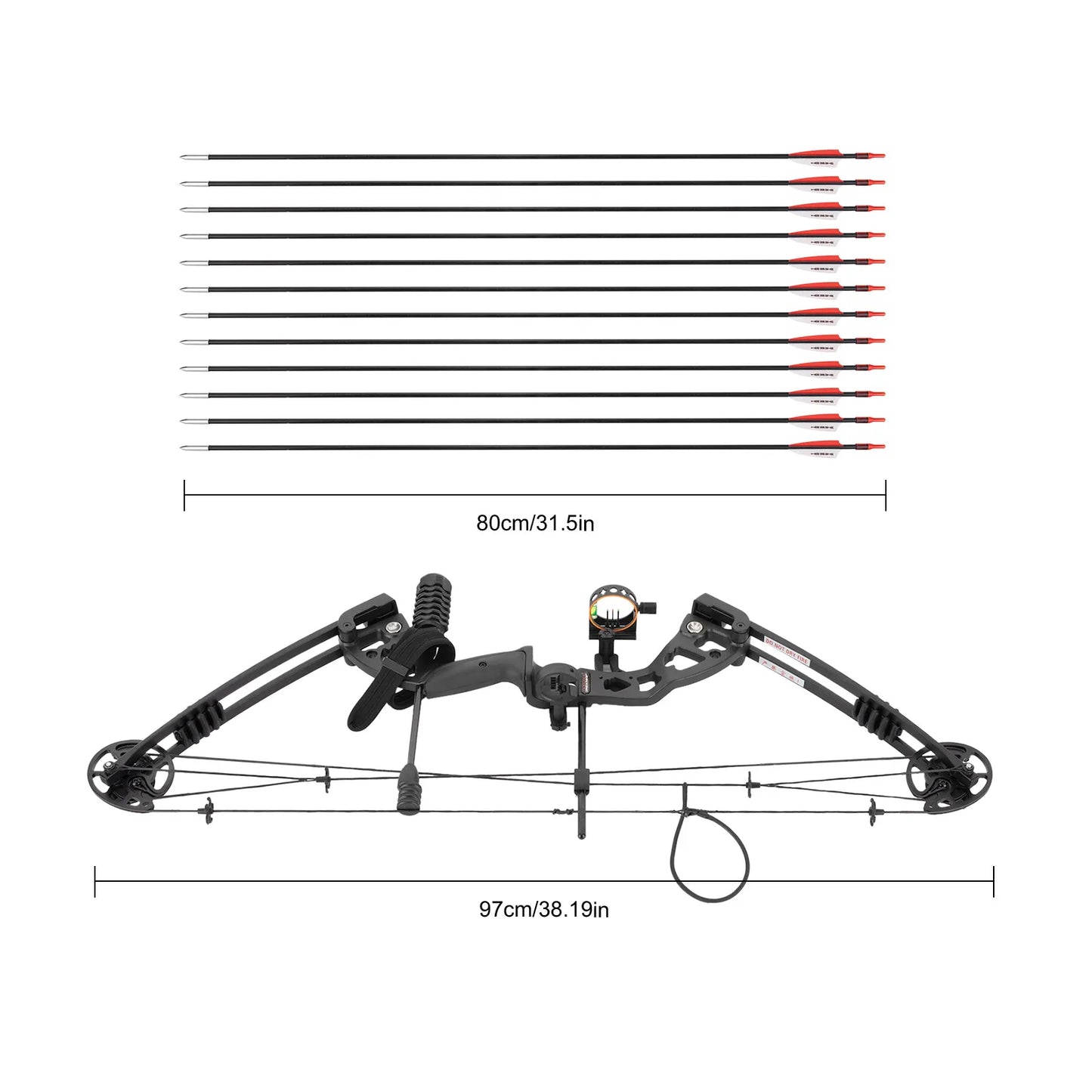 Unleash precise power and effortless control with this ready-to-archery compound bow set designed for serious adult archers.