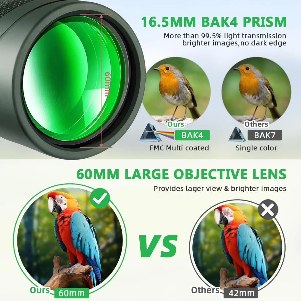 Experience faraway clarity in a palm-sized monocular you can pair with your phone.