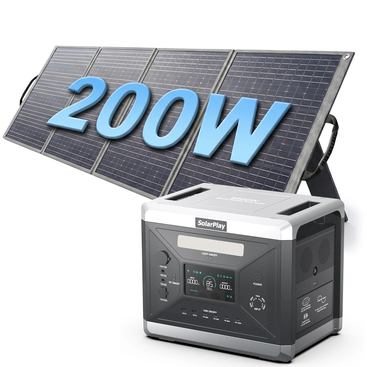 You can power your adventures and safeguard your home against outages with the versatile SOLARPLAY Q2501 portable energy station designed for off-grid living.