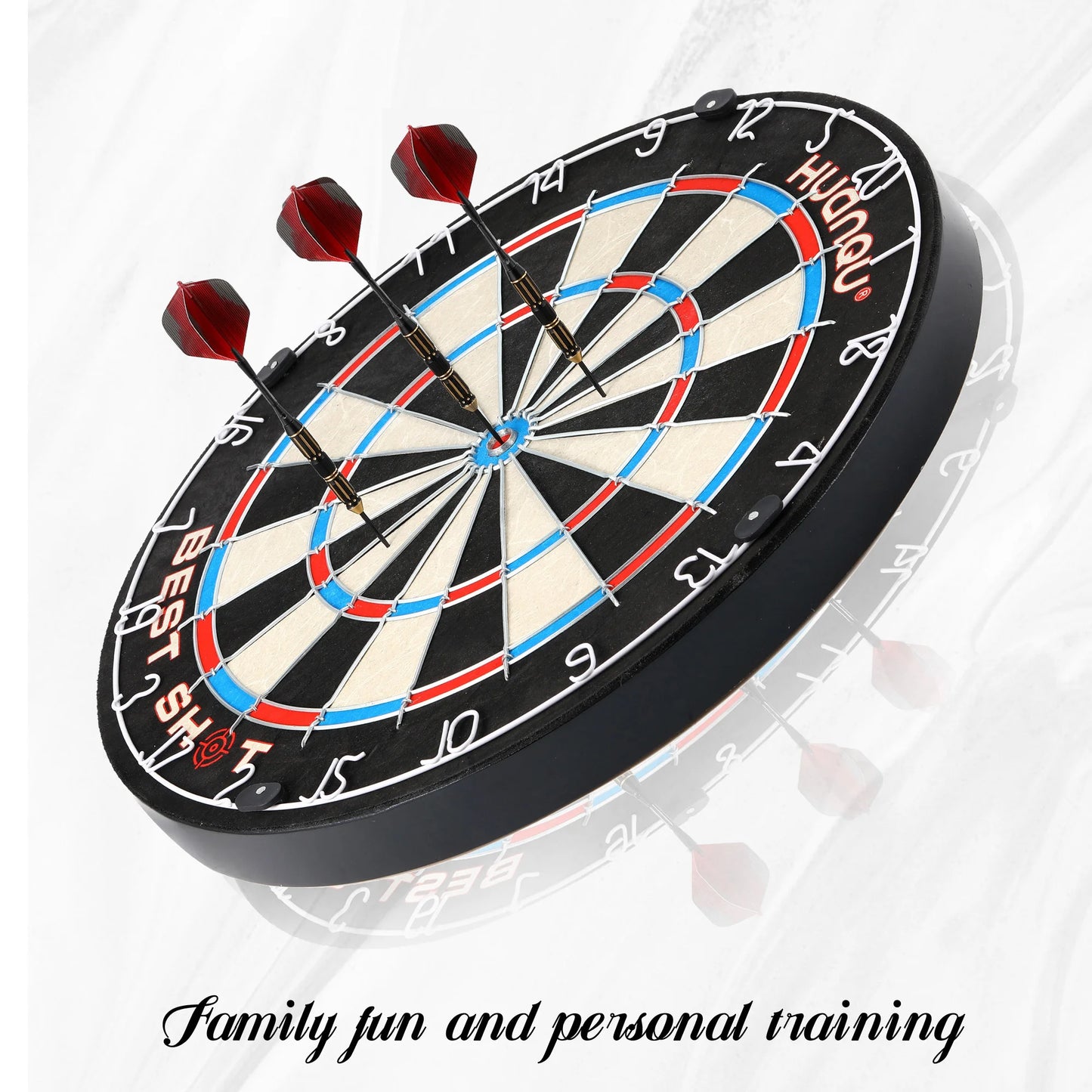 Elevate your aim with the Huanqu 3-Piece Brass Dart Set, neatly packed in a portable storage box for on-the-go practice.