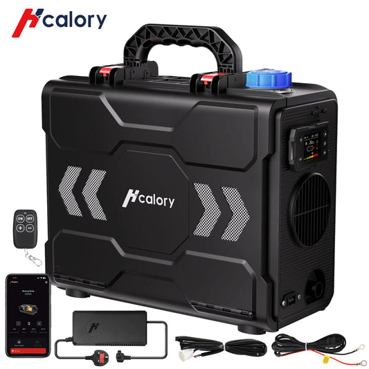 Hcalory 12V 8KW All in One Diesel Car Parking Heater with Remote Control and LCD Monitor for Car Trucks Boats Bus RV and Trailer